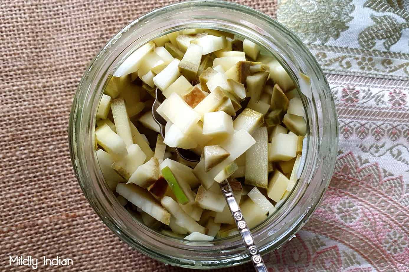 ഉപ്പു മാങ്ങാ ( 500 g) | Cut mango white pickle 